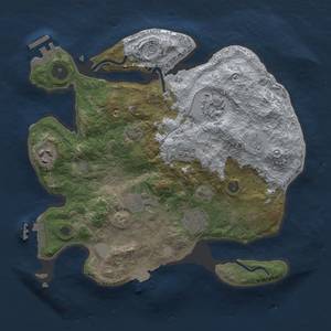 Thumbnail Rust Map: Procedural Map, Size: 3000, Seed: 16021974, 13 Monuments