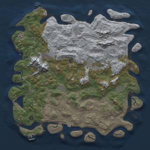 Thumbnail Rust Map: Procedural Map, Size: 5000, Seed: 1995415289, 19 Monuments