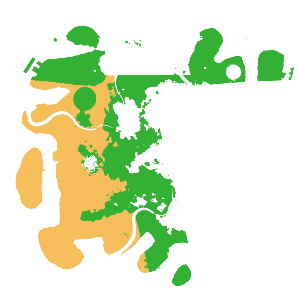 Biome Rust Map: Procedural Map, Size: 3500, Seed: 9289122