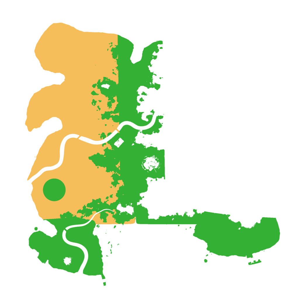 Biome Rust Map: Procedural Map, Size: 3500, Seed: 34111