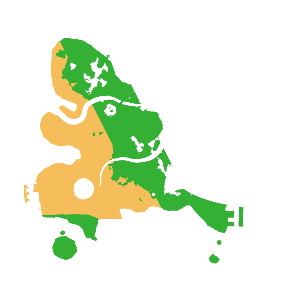 Biome Rust Map: Procedural Map, Size: 2500, Seed: 344334