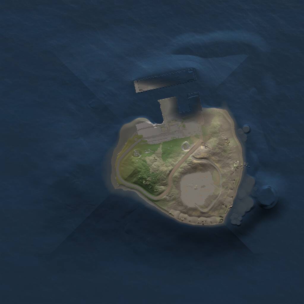 Rust Map: Procedural Map, Size: 1000, Seed: 774312137, 2 Monuments