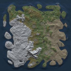 Thumbnail Rust Map: Procedural Map, Size: 5000, Seed: 1995415659, 19 Monuments