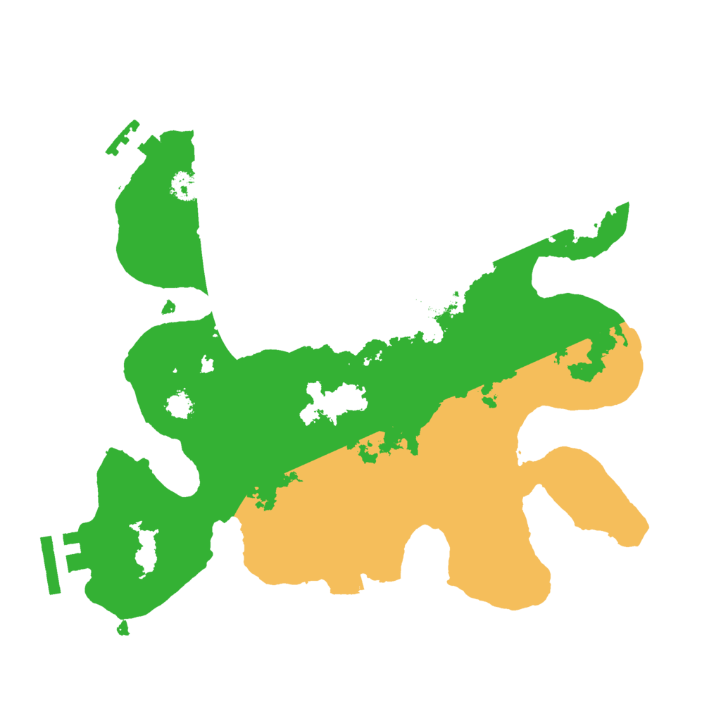 Biome Rust Map: Procedural Map, Size: 2500, Seed: 538080503