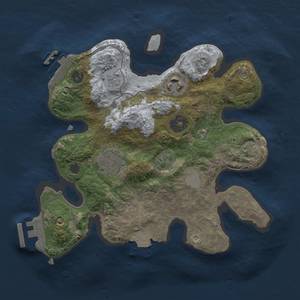 Thumbnail Rust Map: Procedural Map, Size: 2500, Seed: 538080503, 9 Monuments