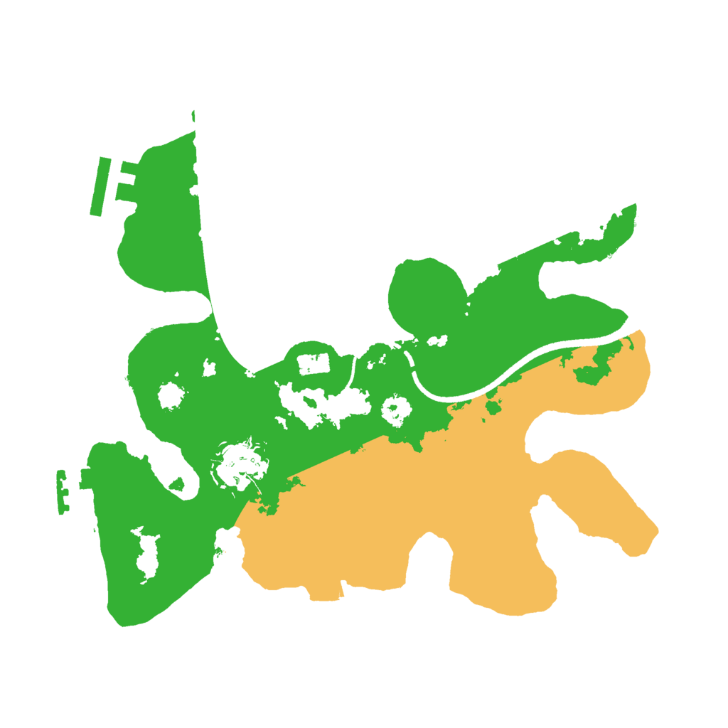 Biome Rust Map: Procedural Map, Size: 2500, Seed: 538080503