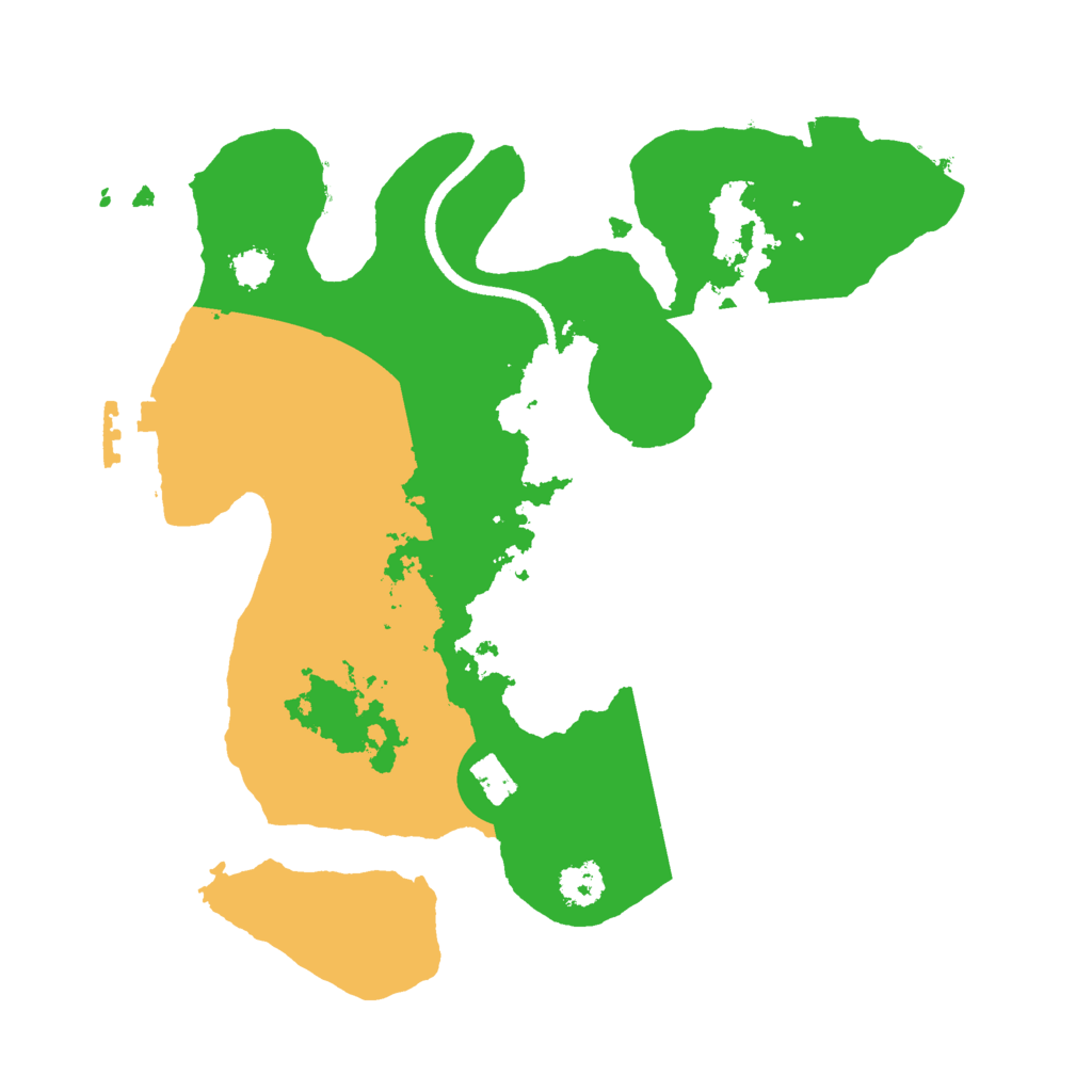 Biome Rust Map: Procedural Map, Size: 2500, Seed: 223935848