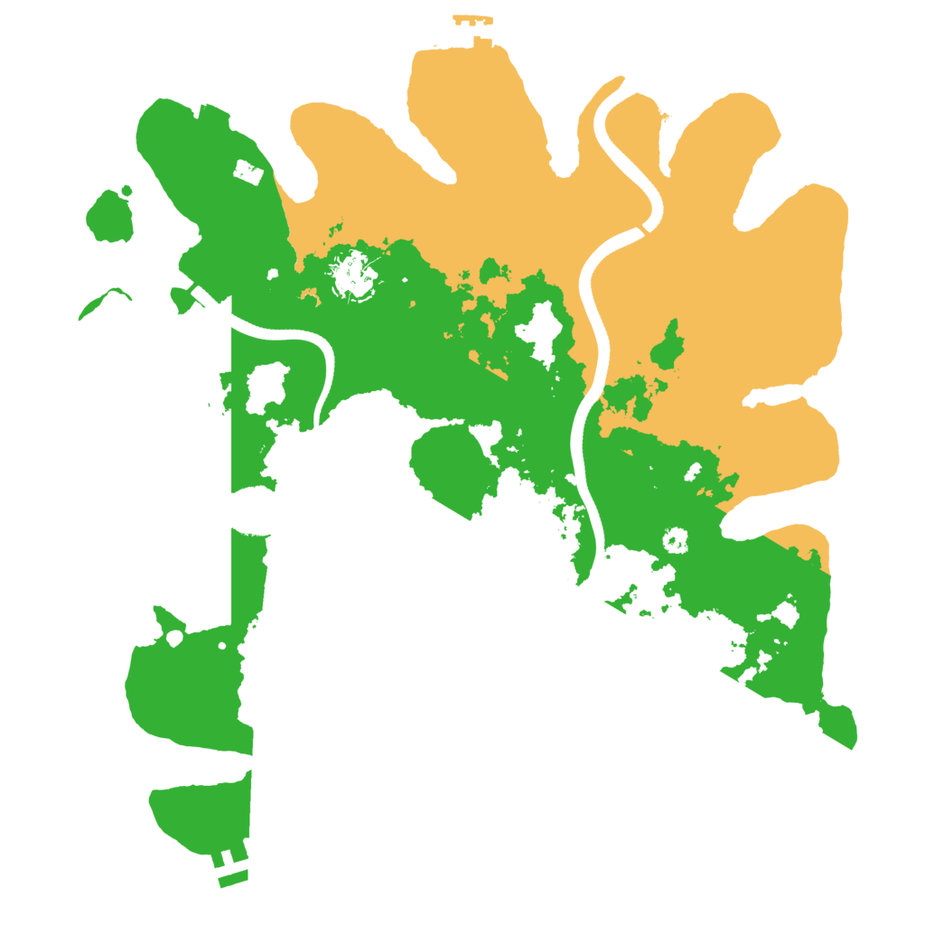 Biome Rust Map: Procedural Map, Size: 3500, Seed: 625352083