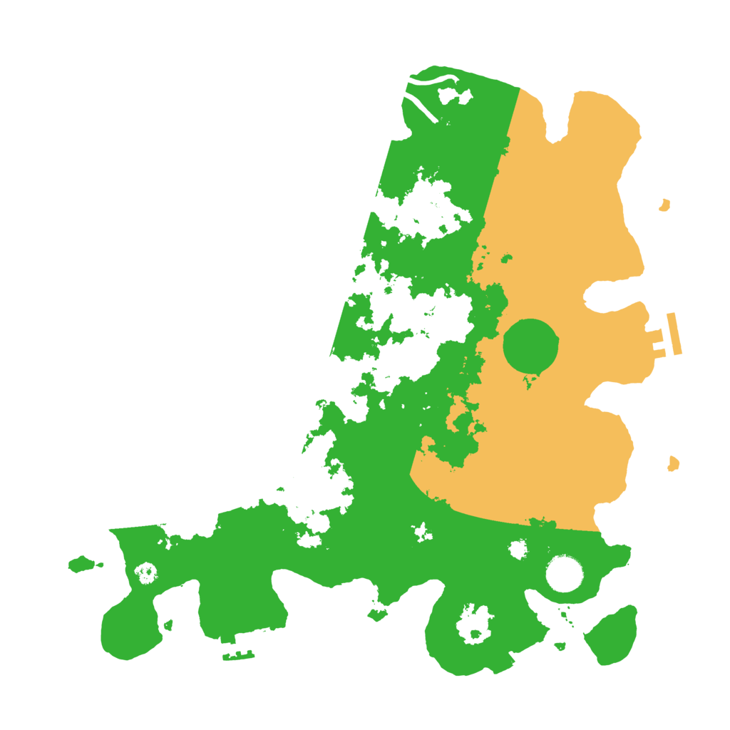 Biome Rust Map: Procedural Map, Size: 3500, Seed: 15218111