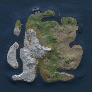 Thumbnail Rust Map: Procedural Map, Size: 2500, Seed: 677751287, 9 Monuments