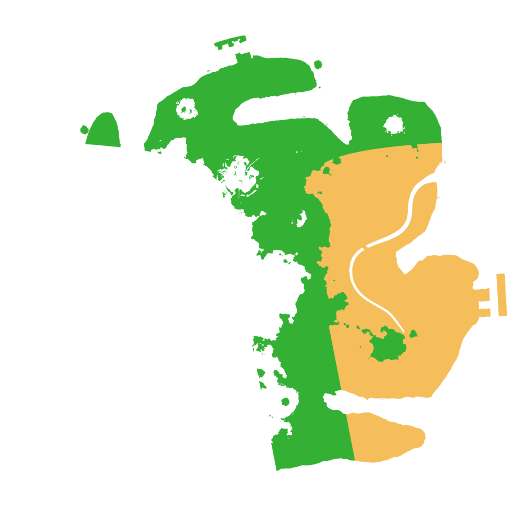 Biome Rust Map: Procedural Map, Size: 2500, Seed: 677751287