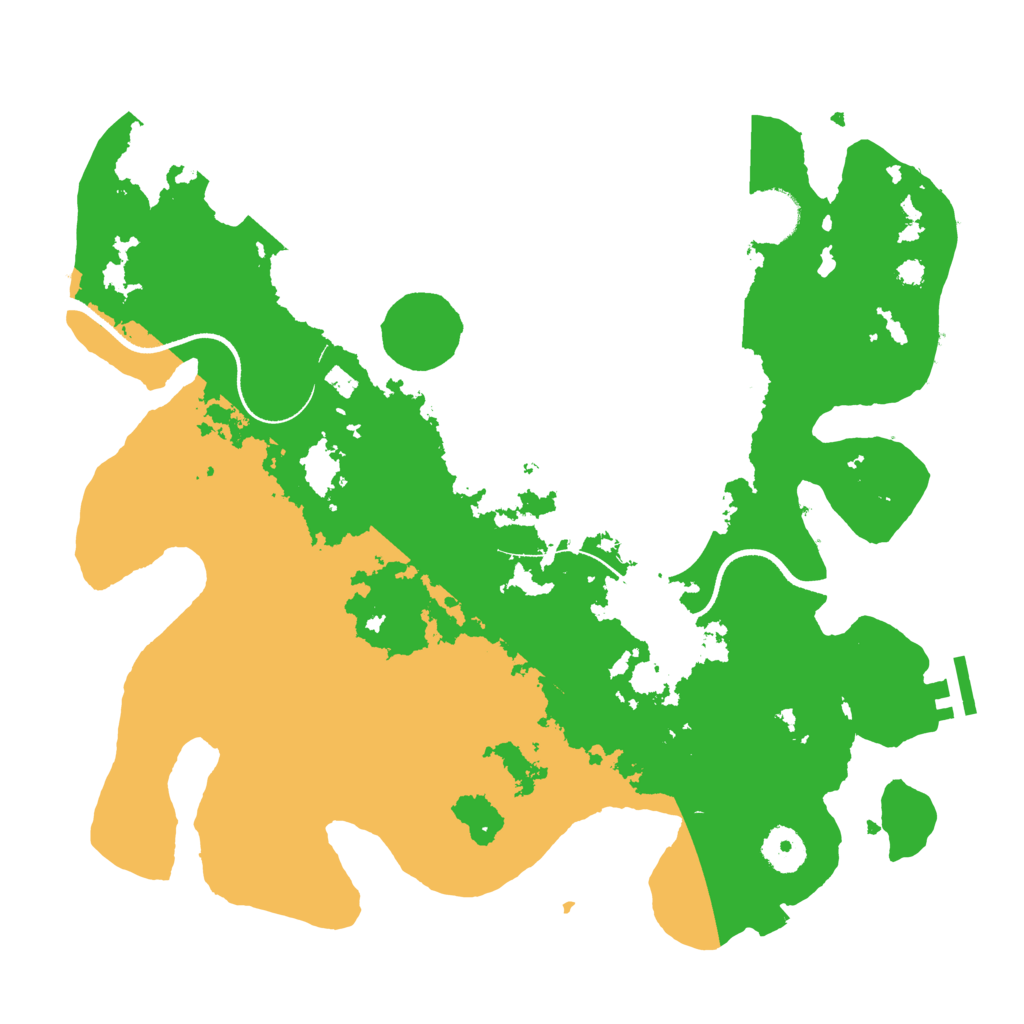 Biome Rust Map: Procedural Map, Size: 3500, Seed: 2024020801