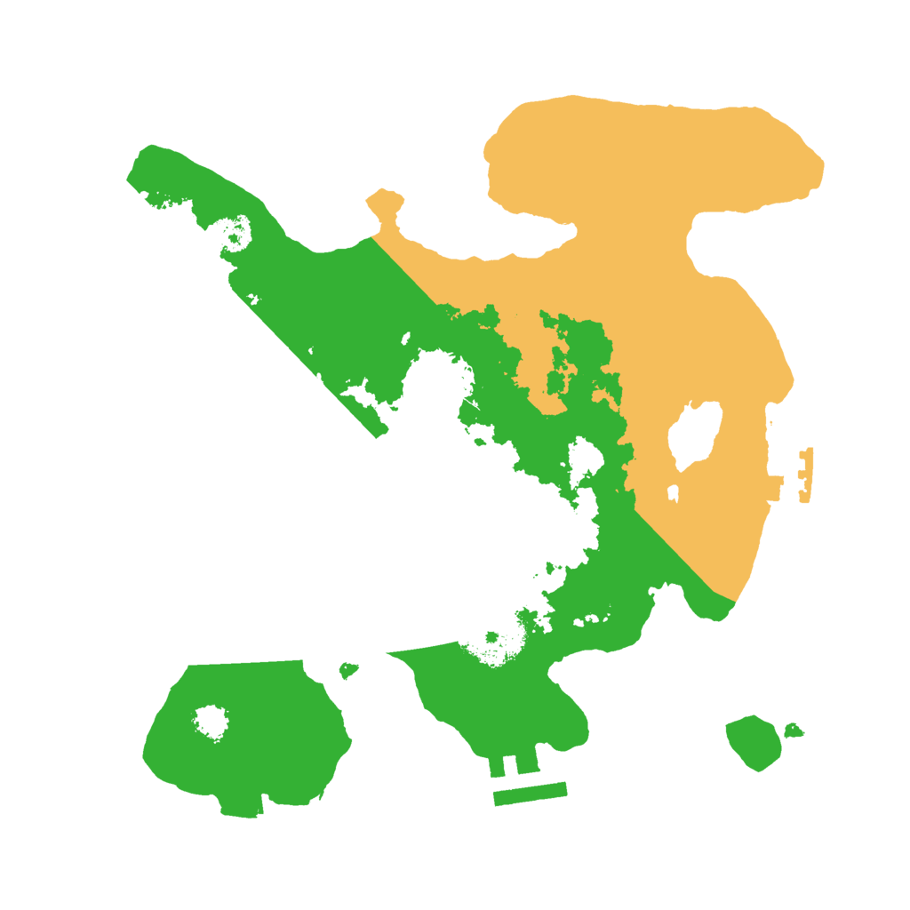 Biome Rust Map: Procedural Map, Size: 2500, Seed: 416084358