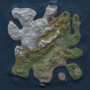 Thumbnail Rust Map: Procedural Map, Size: 3000, Seed: 958429872, 13 Monuments