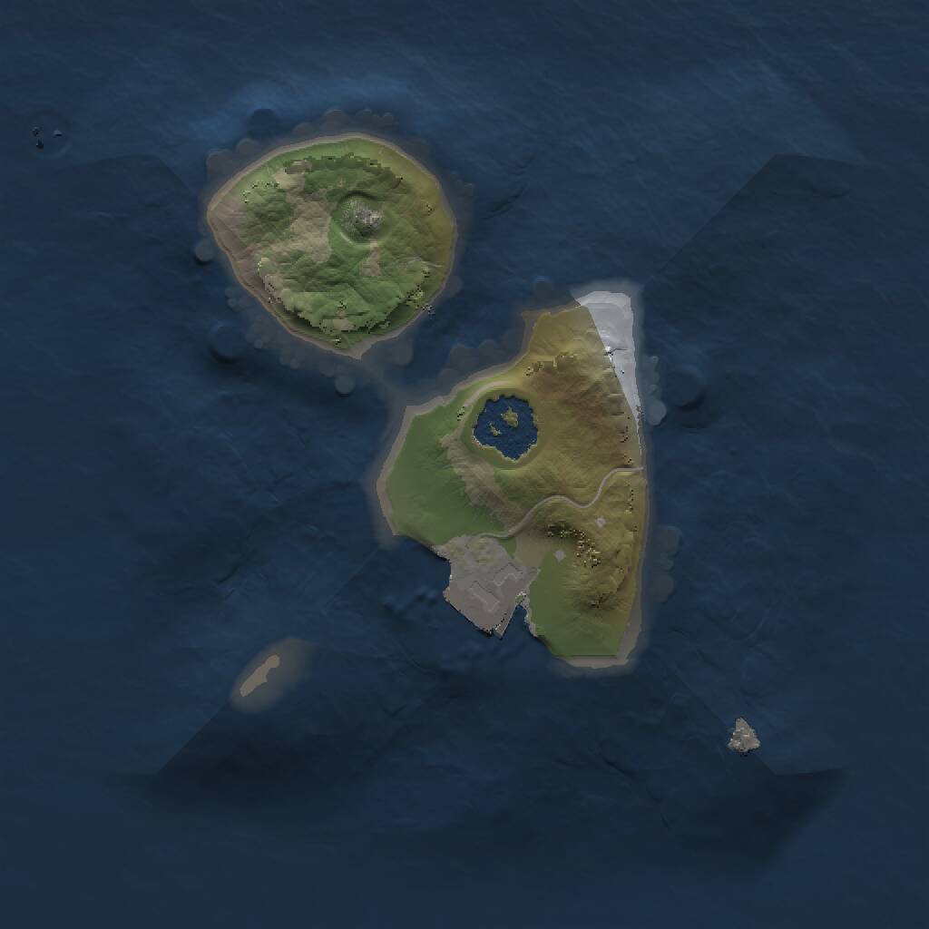 Rust Map: Procedural Map, Size: 1500, Seed: 1555666, 1 Monuments