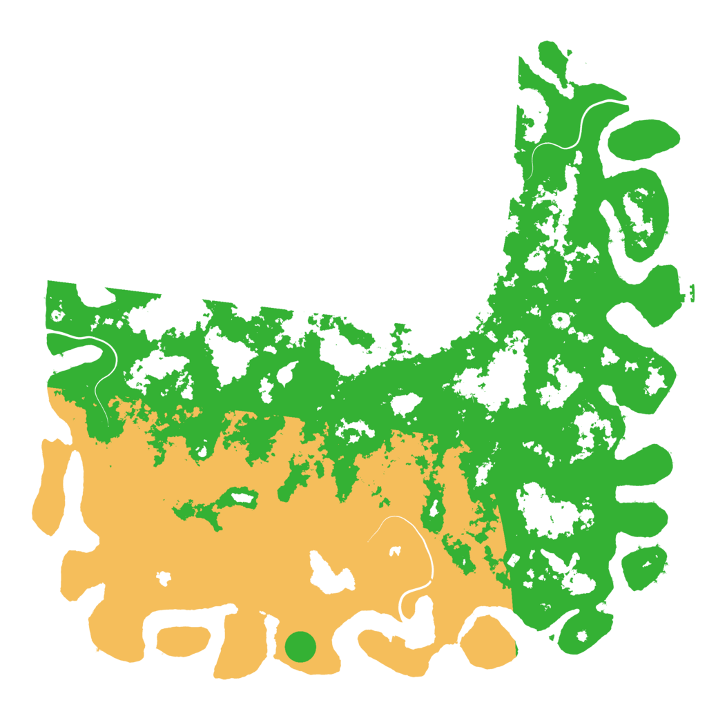 Biome Rust Map: Procedural Map, Size: 6000, Seed: 709782225