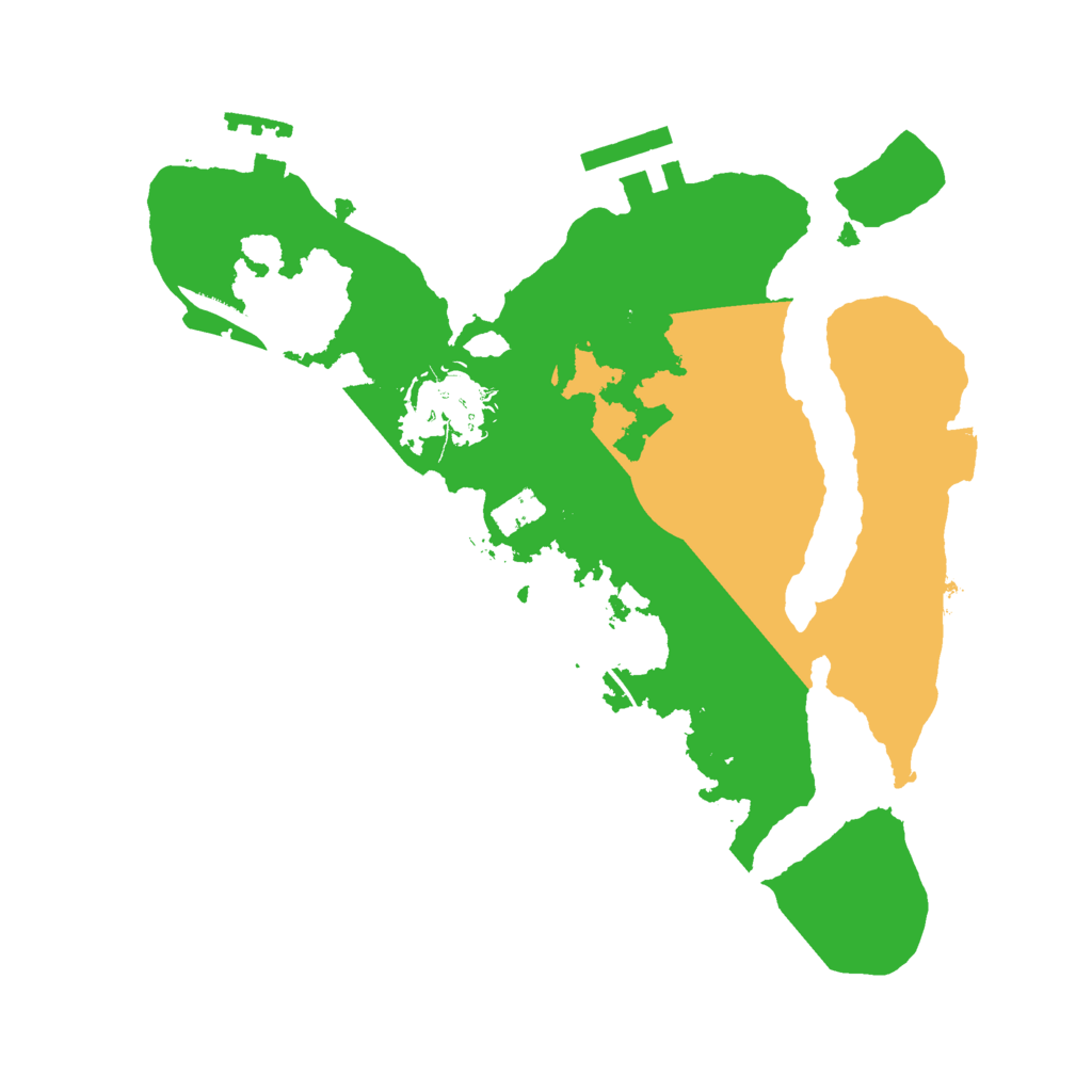 Biome Rust Map: Procedural Map, Size: 2400, Seed: 735