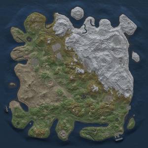 Thumbnail Rust Map: Procedural Map, Size: 4250, Seed: 669964969, 18 Monuments