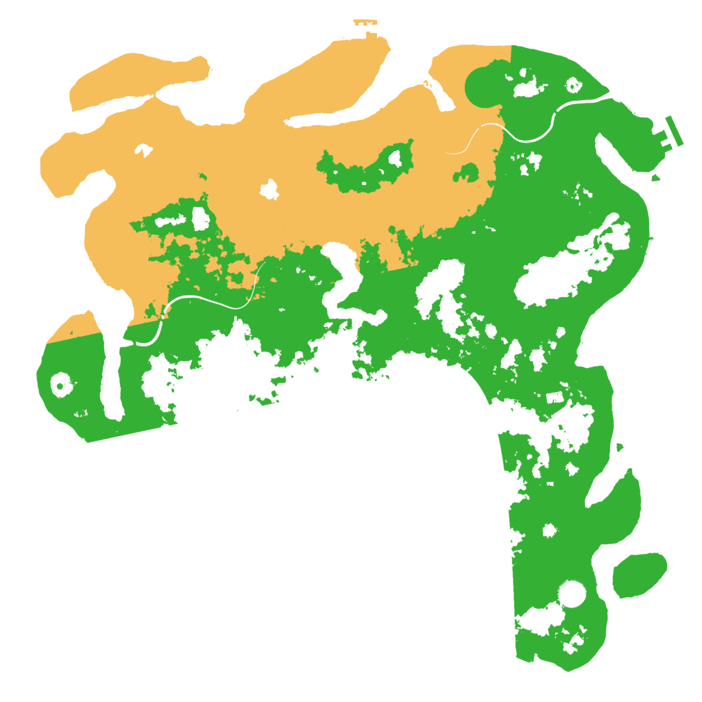 Biome Rust Map: Procedural Map, Size: 4500, Seed: 641412383