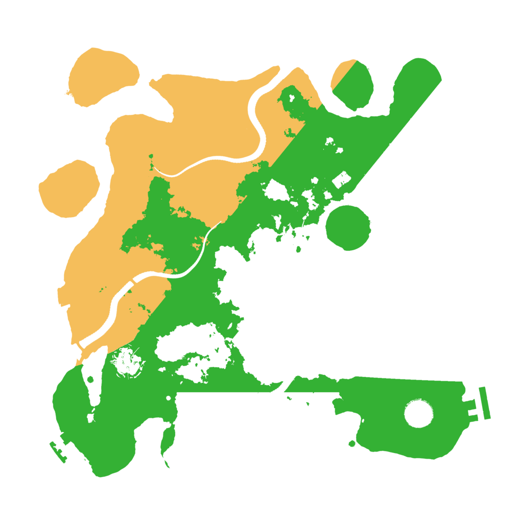 Biome Rust Map: Procedural Map, Size: 3250, Seed: 35583