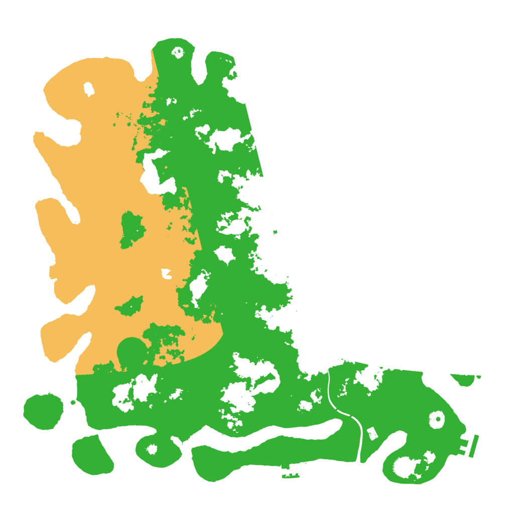 Biome Rust Map: Procedural Map, Size: 4500, Seed: 1358478