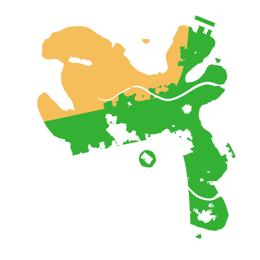 Biome Rust Map: Procedural Map, Size: 2500, Seed: 814451368