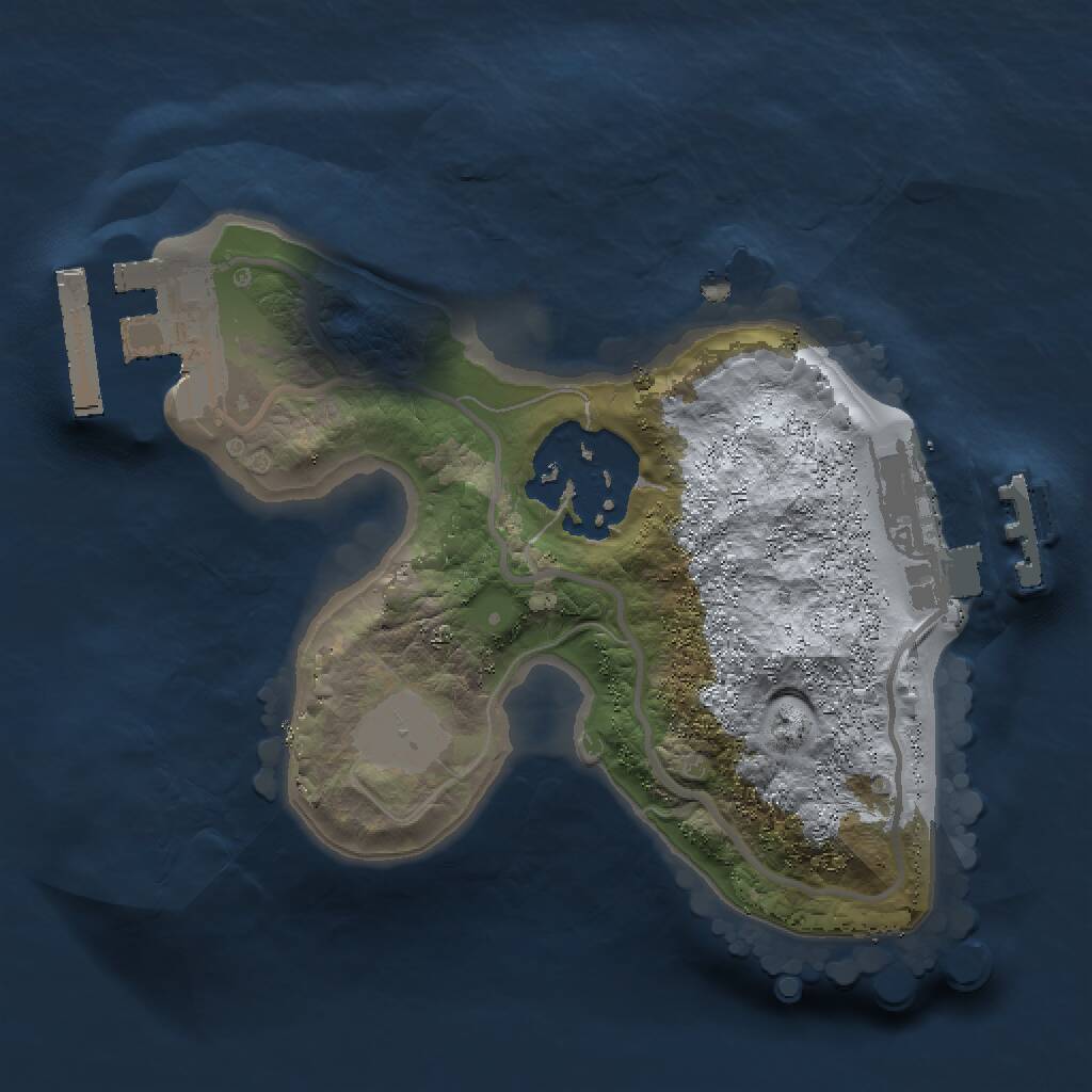 Rust Map: Procedural Map, Size: 1500, Seed: 42044209, 4 Monuments