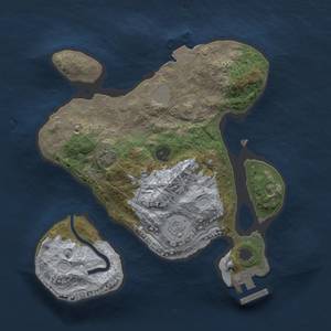 Thumbnail Rust Map: Procedural Map, Size: 2300, Seed: 424022613, 6 Monuments