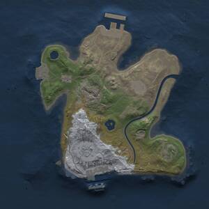 Thumbnail Rust Map: Procedural Map, Size: 2000, Seed: 25981161, 4 Monuments