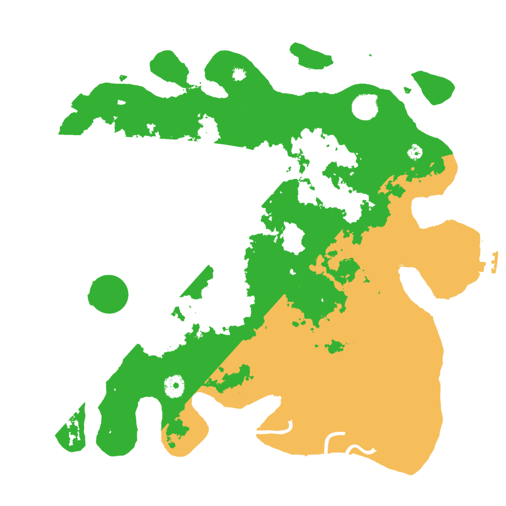 Biome Rust Map: Procedural Map, Size: 3500, Seed: 106519571