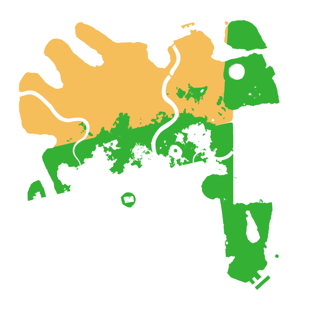 Biome Rust Map: Procedural Map, Size: 3500, Seed: 519493559