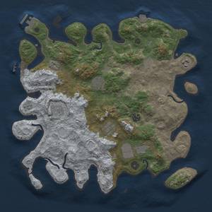 Thumbnail Rust Map: Procedural Map, Size: 3750, Seed: 291767, 16 Monuments