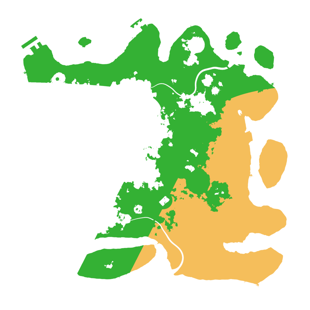 Biome Rust Map: Procedural Map, Size: 3500, Seed: 688549880