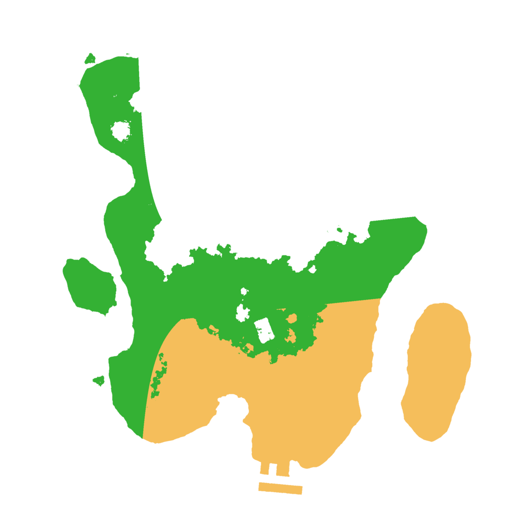 Biome Rust Map: Procedural Map, Size: 2400, Seed: 70006