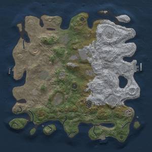 Thumbnail Rust Map: Procedural Map, Size: 4000, Seed: 1641448478, 19 Monuments