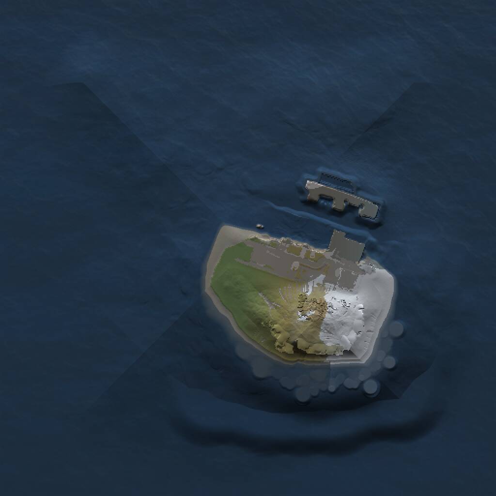 Rust Map: Procedural Map, Size: 1000, Seed: 921825256, 2 Monuments