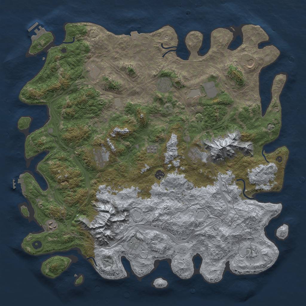Procedural Map :: Rust Map :: Just-Wiped