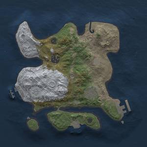 Thumbnail Rust Map: Procedural Map, Size: 2500, Seed: 666895453, 9 Monuments