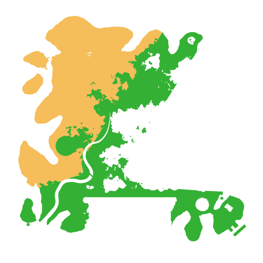 Biome Rust Map: Procedural Map, Size: 3500, Seed: 1325757792