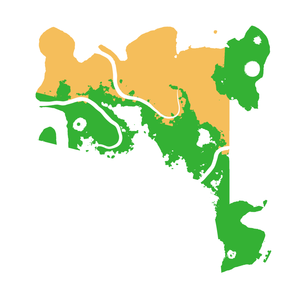 Biome Rust Map: Procedural Map, Size: 3500, Seed: 28393