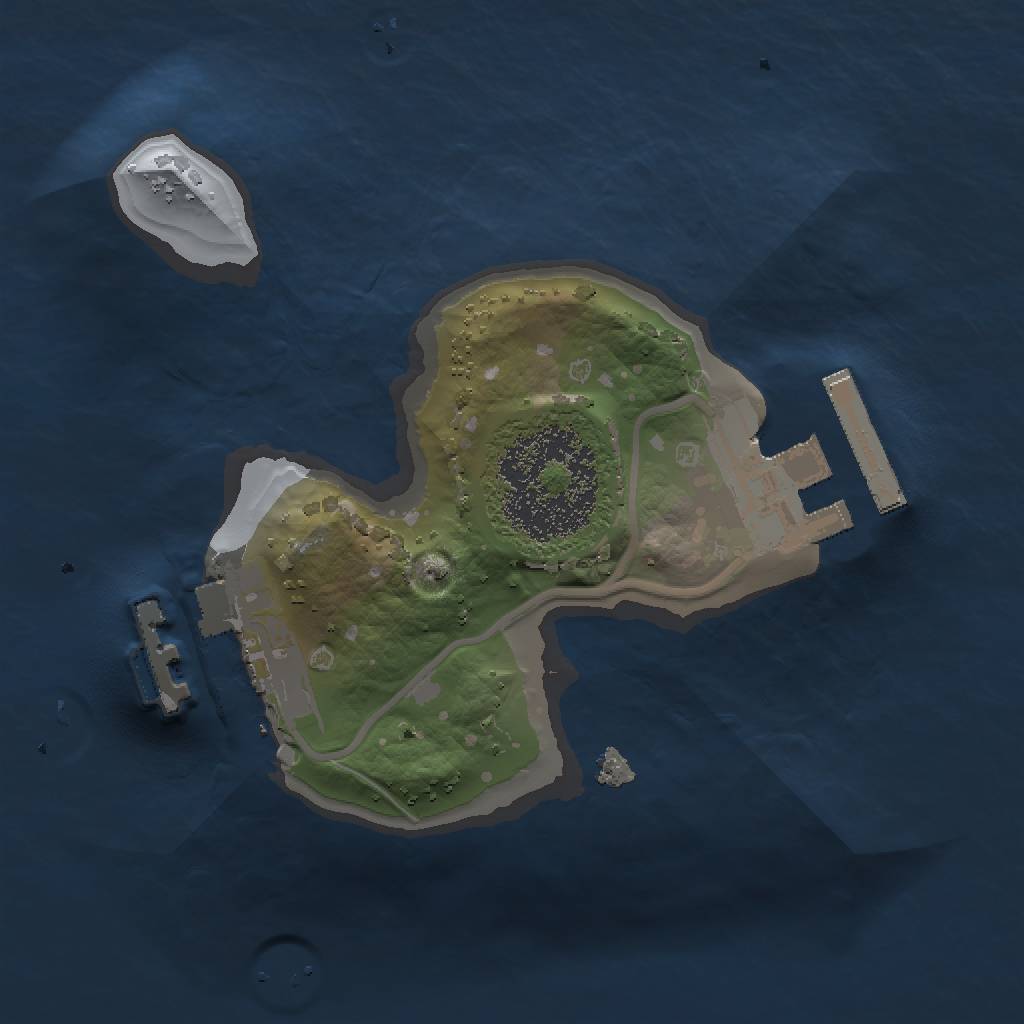 Rust Map: Procedural Map, Size: 1400, Seed: 2036738940, 5 Monuments