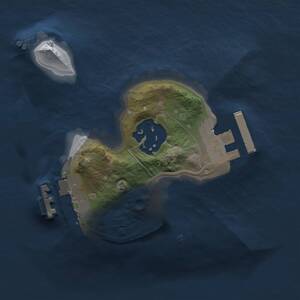 Thumbnail Rust Map: Procedural Map, Size: 1400, Seed: 2036738940, 4 Monuments