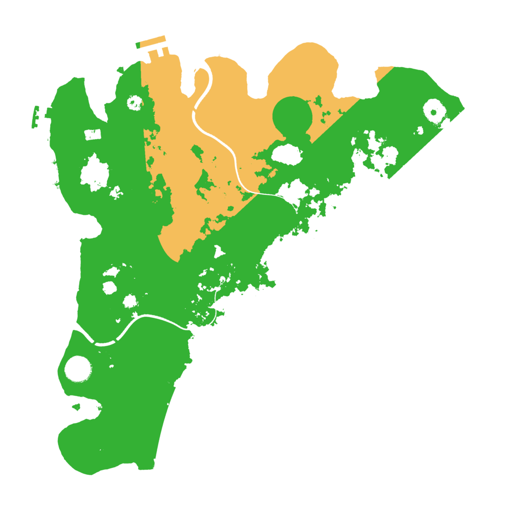 Biome Rust Map: Procedural Map, Size: 3500, Seed: 474975417