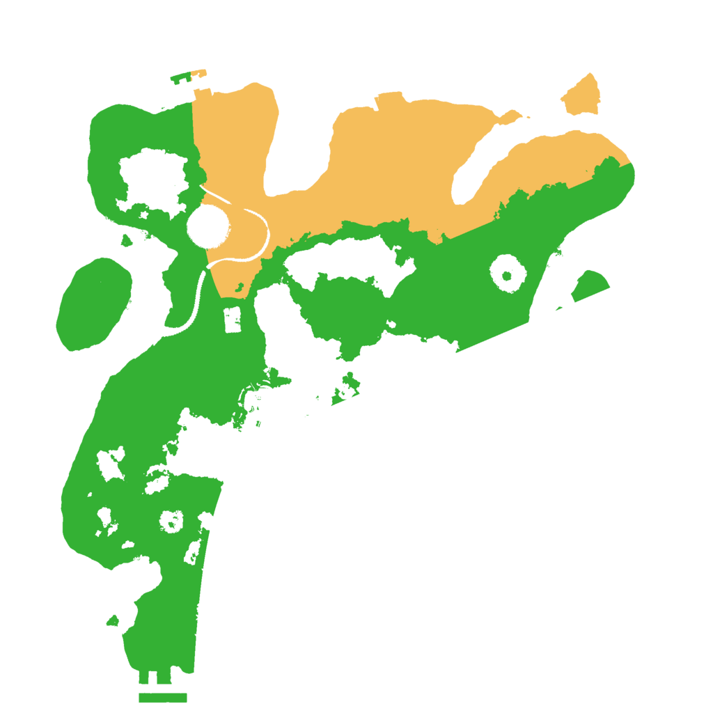 Biome Rust Map: Procedural Map, Size: 3000, Seed: 21249