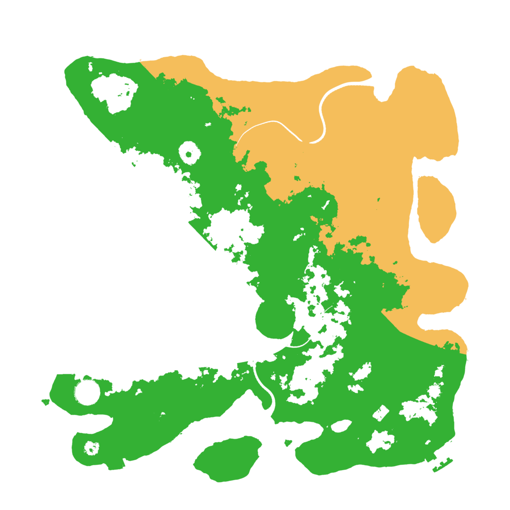 Biome Rust Map: Procedural Map, Size: 3500, Seed: 377662070