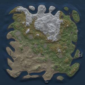 Thumbnail Rust Map: Procedural Map, Size: 4500, Seed: 239541, 19 Monuments