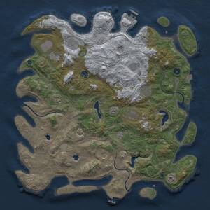 Thumbnail Rust Map: Procedural Map, Size: 4500, Seed: 239541, 16 Monuments