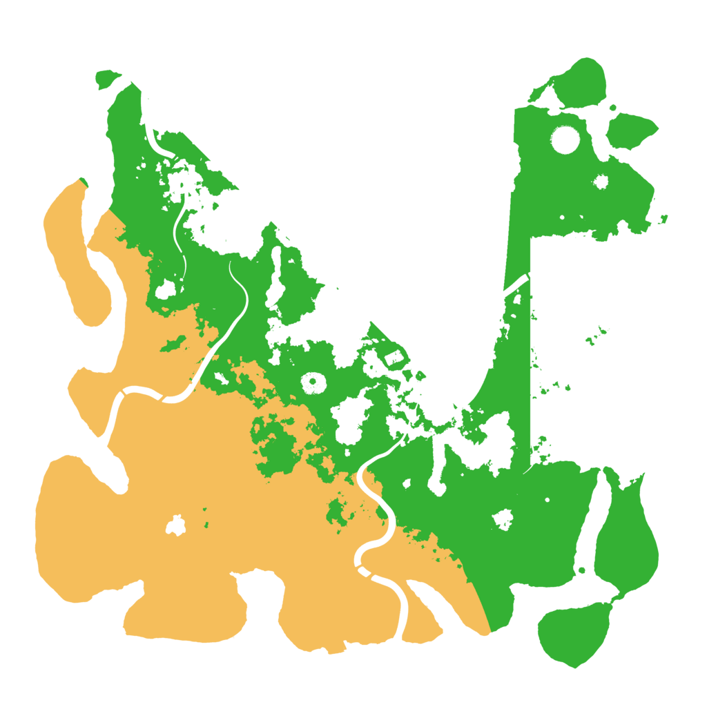 Biome Rust Map: Procedural Map, Size: 4400, Seed: 68167883