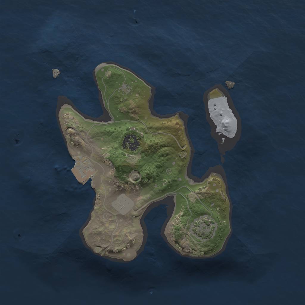 Rust Map: Procedural Map, Size: 1800, Seed: 1651245388, 4 Monuments