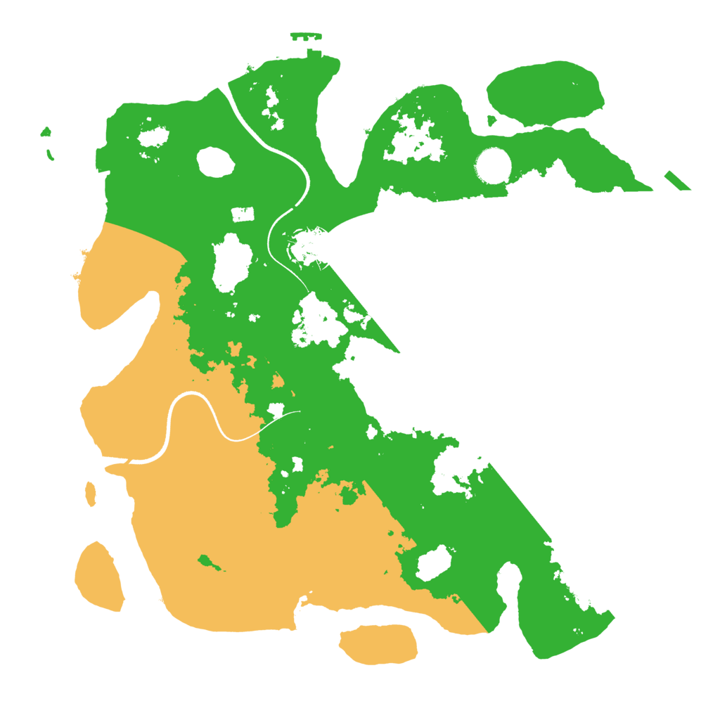 Biome Rust Map: Procedural Map, Size: 3500, Seed: 2141783